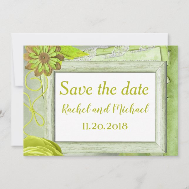 Magnifique Save the Date Floral (Devant)