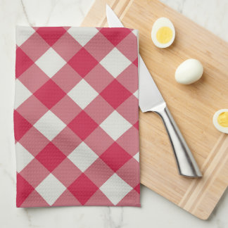 Magnifique serviette de thé à motif gingham diaman