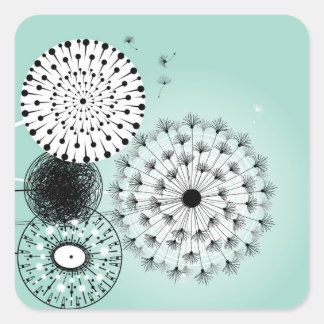 Magnifique Sticker bleu Dandelions