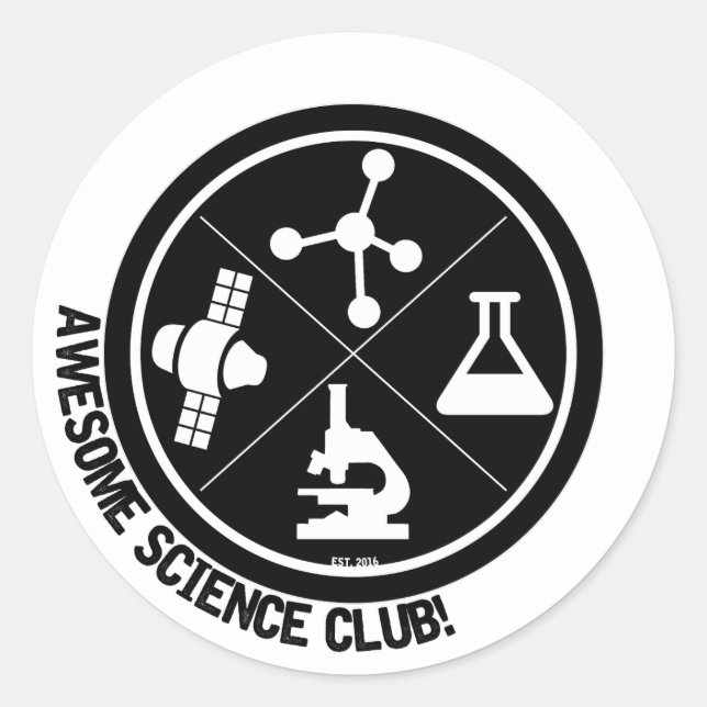 Magnifique Stickers Science Club ! (Devant)