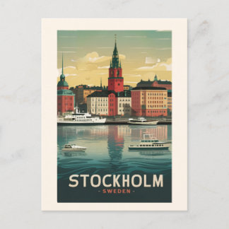 Magnifique Stockholm Skyline carte postale