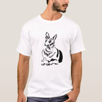 Magnifique T-shirt Artistique Allemand Shepherd Ho