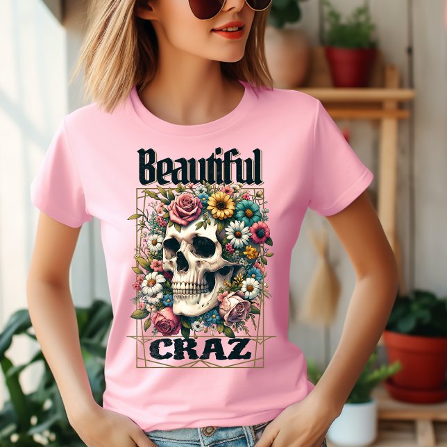 Magnifique T-shirt Crazy Skull (Créateur téléchargé)