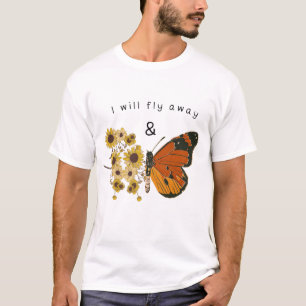 Magnifique T-shirt de citation sur la liberté, cad
