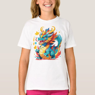 Magnifique T-shirt Dragon Cartoon