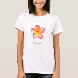 Magnifique T-shirt Frangipani Plumeria rose