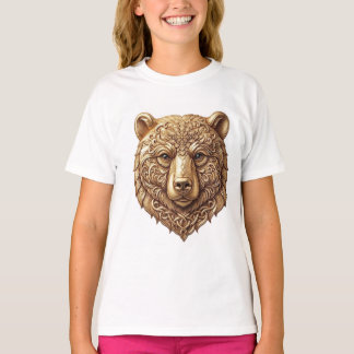 Magnifique T-Shirt pour Enfants Ours Grizzly, Faun