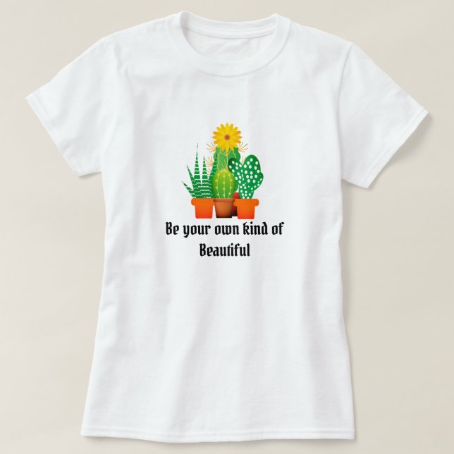 Magnifique T-Shirt pour Femmes de Jardin de Cactus (Design devant)