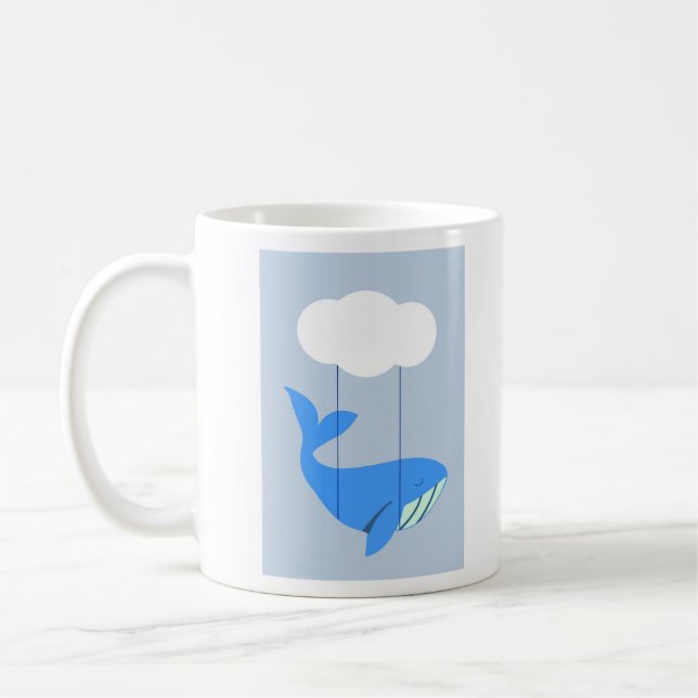 Magnifique tasse avec une baleine   (Gauche)
