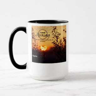 Magnifique Tasse de Café Bonjour Lever de Soleil