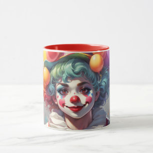Magnifique tasse de clown à monogramme personnalis