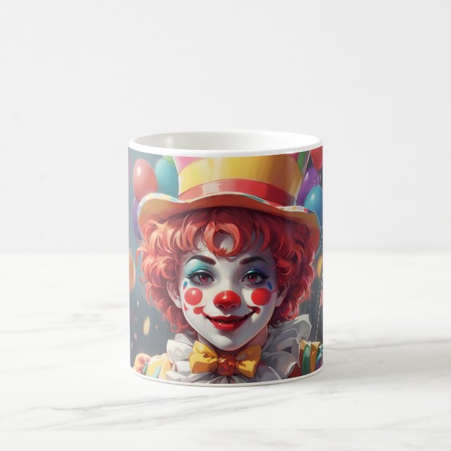 Magnifique tasse de clown à monogramme personnalis (Centre)