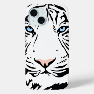 Magnifique tigre blanc   coque iphone personnalisé