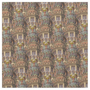 Magnifique tissu avec Moscou Russie