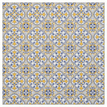 💙 💛 magnifique tissu Azulejos