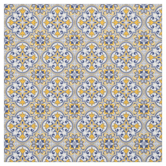 💙 💛 magnifique tissu Azulejos (Échantillon)