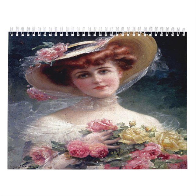 Magnifique Victorian Dames Peintures Calendrier (Protection)