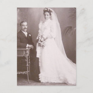 Magnifique Vintage mariée d'antiquités et cartes d