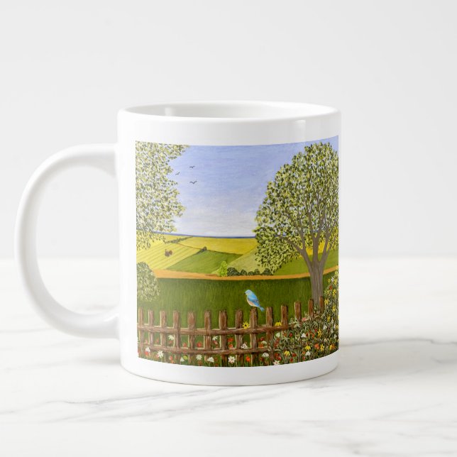 Magnifique Vue Grand Mug (Gauche)