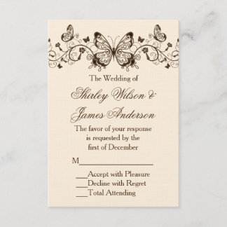Magnifiquement Élégante Cartes RSVP de Mariage Pap