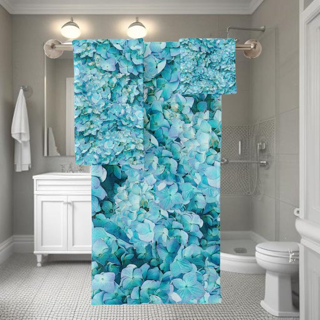 Magnifiques fleurs d'hortensia turquoise (Créateur téléchargé)