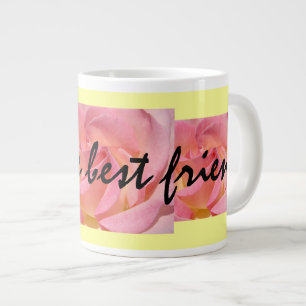 Magnifiques mugs à café grande rose rose pour la m