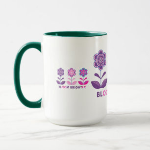 Magnifiques mugs à design fleuri