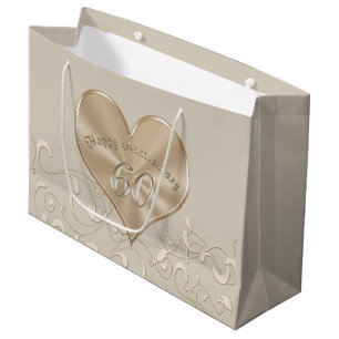 Magnifiques sacs cadeaux pour les 60 ans de mariag