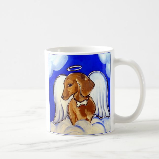 "Magnifiques tasses de Dachshund ange" (Droite)