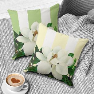 Magnolia Bloom   Coussin réversible de 20 po x 20 