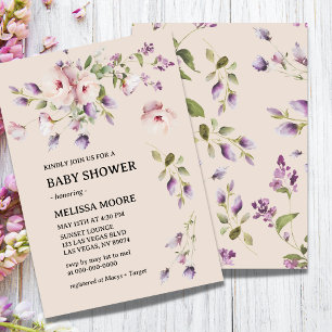 Magnolia Blooms Baby shower Invitation