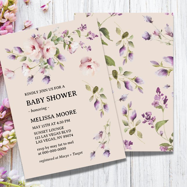 Magnolia Blooms Baby shower Invitation (Créateur téléchargé)