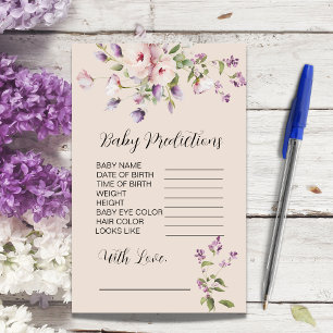 Magnolia Blooms Baby shower Predictions jeu