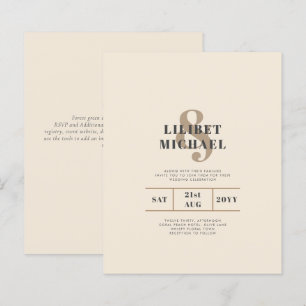 Magnolia Cream Typographie Mariage moderne