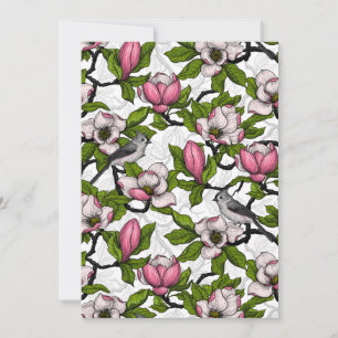 Magnolia en floraison et tireur