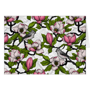 Magnolia en floraison et tireur