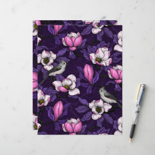 Magnolia en floraison et tireur 4