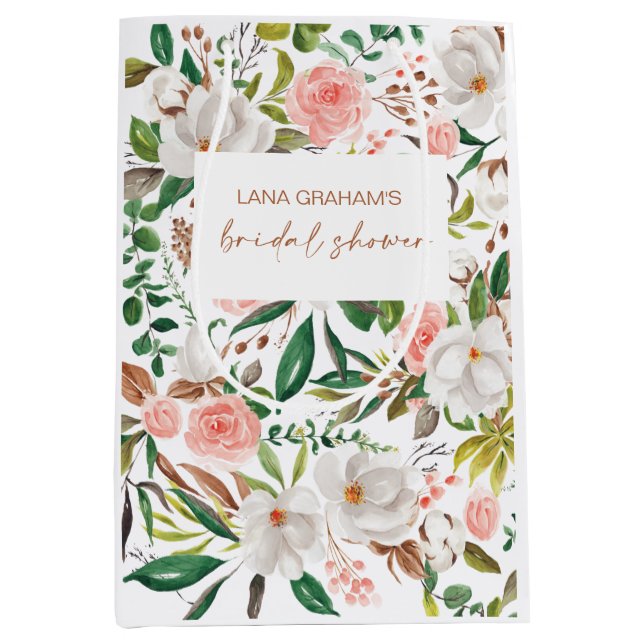 Magnolia Fête des mariées Cadeau Favor Sac à bagag (Devant)