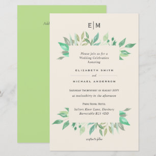 Magnolia Green Silence Budget Mariage Inviter A9