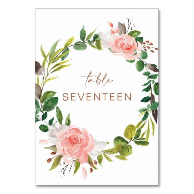 Magnolia Numéro de table Panneau de la carte d'ass (Par défaut)