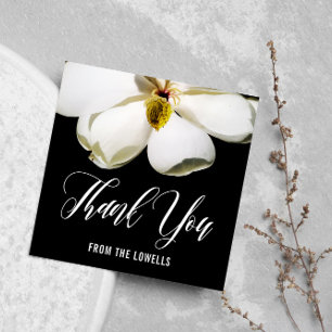 Magnolia Petals Imprimé Sympathie Merci Note