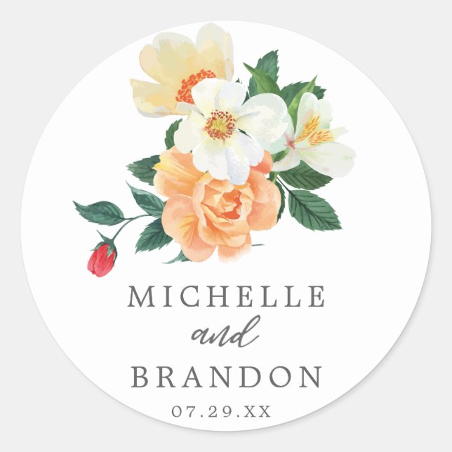 Magnolia Sticker Envelope Stamps (Devant)