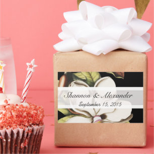 Magnolia vintage sur Stickers Noirs