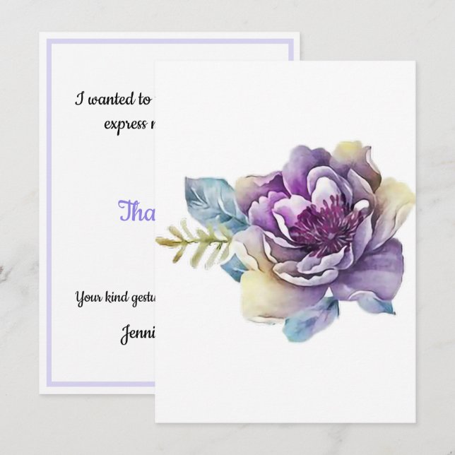 Magnolia Violet De Votre Bureau Un Modèle Personne (Devant / Derrière)