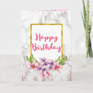 Magnolias Aquarelles, Carte D'anniversaire Design