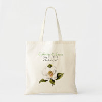 Magnolias blanches épousant le sac fourre-tout