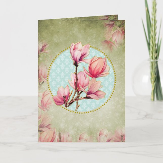 MAGNOLIAS - Carte de voeux (Devant)