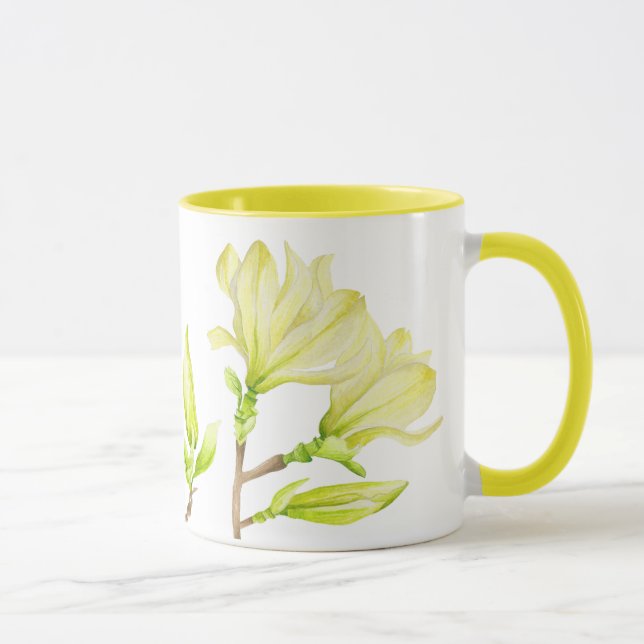 Magnolias jaune sur une Mug Combo (W) (Droite)