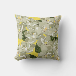 Magnolias sur le Coussin jaune