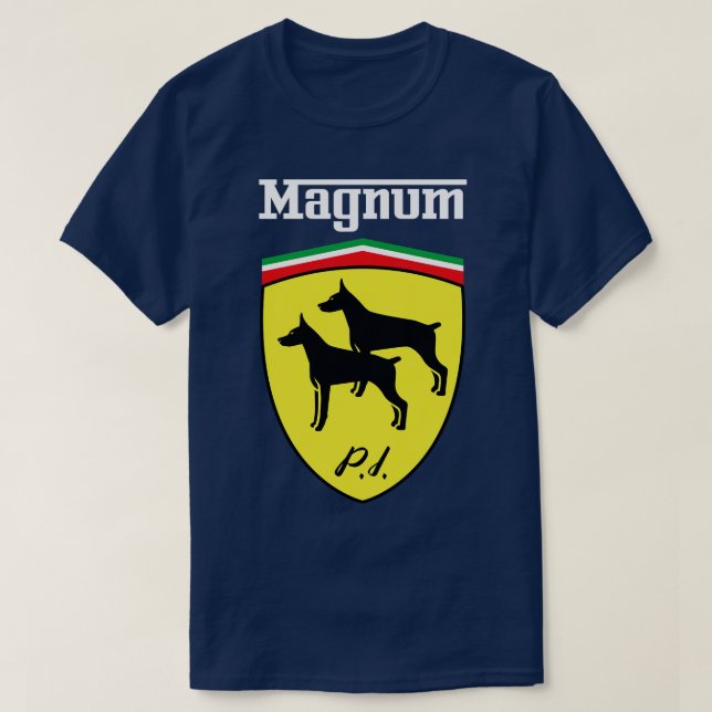 Magnum Shield Tissus foncés TShirt (Design devant)